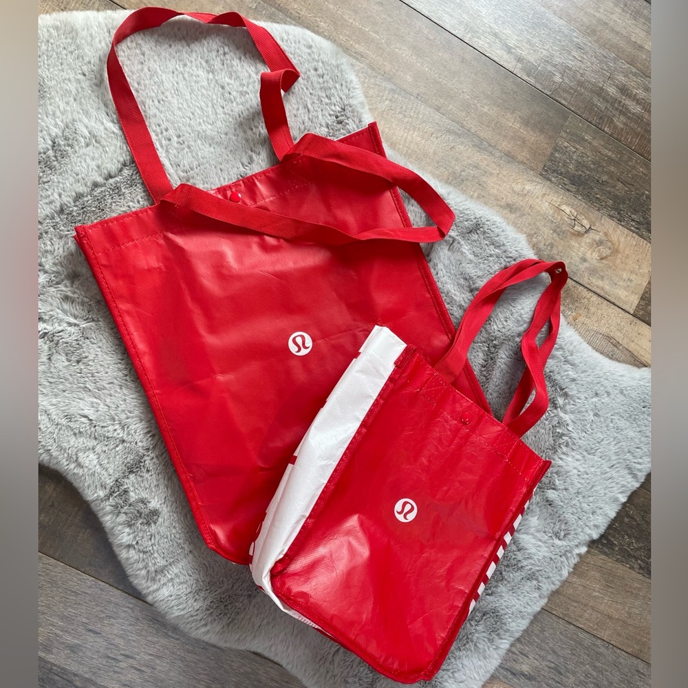 Lululemon reusable tote bags set